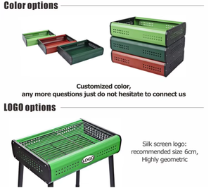 Mini barbecue à <span class=keywords><strong>charbon</strong></span> de bois portable moderne et écologique personnalisé pour pique-nique Garden Party Cuisine à domicile Terrasse Camping - Product Image 3