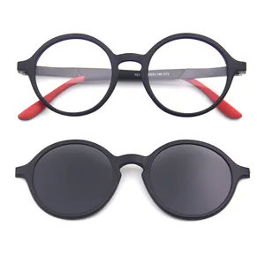 عالية الجودة مخزون جاهز اللونية النظارات المغناطيسي نظارات للقراءة مع غطاء أسود