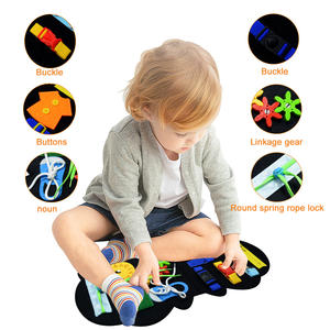 Dinosauro prescolare <span class=keywords><strong>autismo</strong></span> sensoriale giocattoli per bambini <span class=keywords><strong>attività</strong></span> apprendimento prima educazione Montessori feltro bambini occupato bordo - Product Image 4