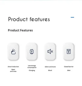 Bote de Basura Inteligente con Sensor de Inducción de Respuesta Rápida de 0.3s, Capacidad de 14L/16L, Batería Recargable/Integrada para el Hogar - Product Image 6