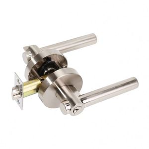 WEKIS Modern Household Satin Nickel Door <b>Locks</b> ANSI Privacy Zinc Alloy Handles for Bedroom 50/60mm Backset Lever Door <b>Locks</b> - Product Image 1