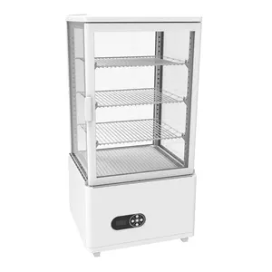 Refrigeradores verticales laterales 4 del escaparate de la torta del refrigerador del precio barato de alta calidad para el restaurante y el supermercado