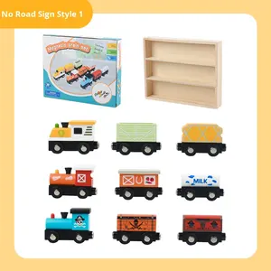 Tren de Madera Montessori, Juguete Educativo Temprano, Juego Interactivo de Trenes de Madera para Niños Pequeños, Niños y Niñas de 3, 4 y 5 Años - Product Image 4