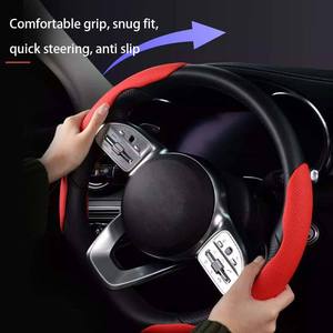 2 Fundas para <span class=keywords><strong>Volante</strong></span> de <span class=keywords><strong>Cuero</strong></span> Nappa, Ultrafinas, de Fibra Sintética, Accesorio para Auto - Product Image 6