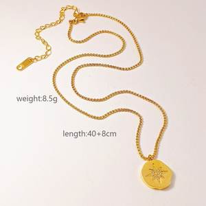 Collar de Nam chapado en oro de 18 quilates para mujer, joyería con nombre especial, regalo de acero inoxidable a la moda - Product Image 3