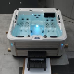 <span class=keywords><strong>Jacuzzi</strong></span> Pequeño de 2m para Jardín o Patio Trasero, Spa <span class=keywords><strong>Exterior</strong></span> para Adultos, de Fibra de Vidrio, <span class=keywords><strong>Madera</strong></span> y Acero Inoxidable - Product Image 5