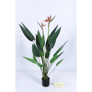 Árbol de plantas artificiales, decoración para <span class=keywords><strong>el</strong></span> hogar y la Oficina, cielo verde, pájaro, planta, plátano, venta al por mayor - Product Image 6