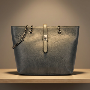 BS INTERNATIONAL Western Style <b>Black</b> Pure Leather Foldable Waterproof Casual <b>Clutch</b> Handbags Removable Strap Zipper Lightweight - Product Image 3