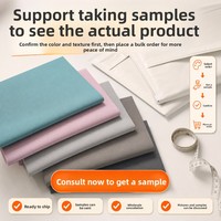Cuir PU brossé suédé de 0,45 mm d'épaisseur avec support en spunlace ; Motif uni pour doublure de boîte à cosmétiques, albums photo, carnets