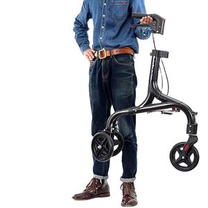 Déambulateur pliant à 3 roues en aluminium de luxe, portable, facile à plier et à ranger, pour personnes âgées TRB01 - Product Image 2