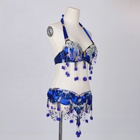 Ensemble de costumes de danse du ventre Nayaking pour femmes soutien-gorge et ceinture de danse du ventre en mousseline de soie jupes de danse tenue professionnelle