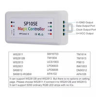 Contrôleur LED intelligent sans fil Helan SP105E Ws2812b adressable 2048 pixels, contrôlé par application, compatible SK6812 Ws2815 Ws2813 APA102, pour intérieur