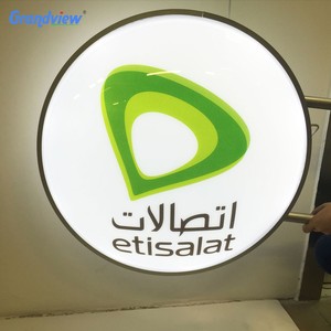 Caja de luz de proyección iluminada LED con forma personalizada, marco de aluminio, Material acrílico, letrero de tienda, Logo, letra, caja de luz colgante - Product Image 4