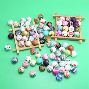 Perles en silicone de 15 mm pour chaîne de sucette DIY, sélection rigoureuse, transfert d'eau, vente en gros - Product Image 3