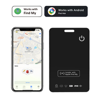 Dompet Pintar Ultra Tipis 1.7mm Tahan Air Sistem Ganda IOS Find My dan Android Find Hub Aplikasi Gratis Global Anti Hilang Pelacak GPS Kartu