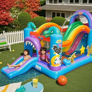 Combo de tobogán de agua inflable grande para niños, juego al aire libre y celebraciones de cumpleaños por Bangladesh Factory - Product Image 4