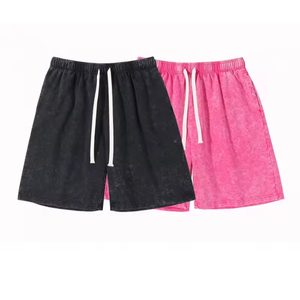 2025 mode Vintage été t-shirt et short costume imprimer à manches courtes lavé été hommes survêtement pour Logo personnalisé accepté - Product Image 1