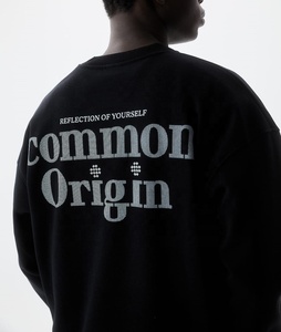 2024 nueva tendencia de alta calidad personalizada OEM hombres holgado ajustado impreso Casual sudadera 100% algodón pulóver Terry de talla grande forro - Product Image 2