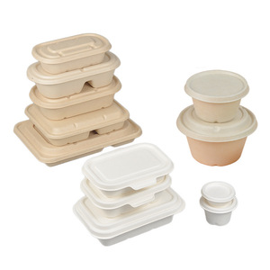 Mk phân hủy sinh học bột bắp lấy đi ăn trưa hộp thực phẩm giao hàng Takeaway container thực phẩm - Product Image 3