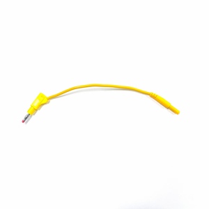كابل اختبار بقابس موز 4 مم معزول ذكر إلى أنثى، مع غلاف PVC أصفر 2.5 مم²، محول سلك طاقة تيار مستمر للمختبرات - Product Image 5