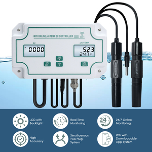 Controlador Inteligente WiFi de PH/EC/Temperatura con Alarma por Aplicación, Monitor Remoto en Línea de Calidad del Agua para Acuicultura, Hidroponía y Piscinas - Product Image 2
