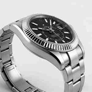 Montre sport décontractée pour homme, cinq perles, double fuseau horaire, automatique, mécanique, aiguille en cristal, acier inoxydable, Voyager Longitudinal - Product Image 3