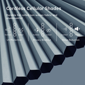 SAMADHI Custom Cordless Blackout Honeycomb Shades <b>Thermal</b> Insulated Cellular <b>Window</b> Blinds Child Safe for Bedroom Nursery - Product Image 4