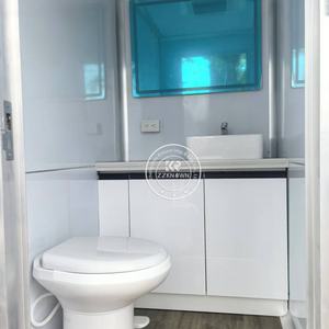 Cabine de toilettes mobile d'extérieur en plastique à prix abordable pour camping, avec douche intégrée - Product Image 5