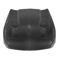 Nouveau capot en carbone sec style GT3 pour Mustang S650 Dark Horse 2024-2026, fibre de carbone brillante noire, dissipation thermique, ajustement parfait à 100 %