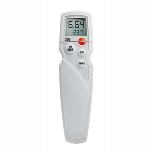 เครื่องวัดค่า pH และอุณหภูมิ Testo 205 PH 206 PH1 PH2 PH/เครื่องวัดอุณหภูมิสำหรับของเหลวและสารกึ่งแข็ง ผลิตในประเทศจีน Testo 205 206 PH/เครื่องวัดอุณหภูมิ - Product Image 1