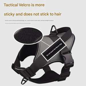 سترة مموهة عاكسة لطوق الكلب التكتيكي المضاد للانفجار للكلاب <span class=keywords><strong>K9</strong></span> لدعم الظهر والصدر - Product Image 3