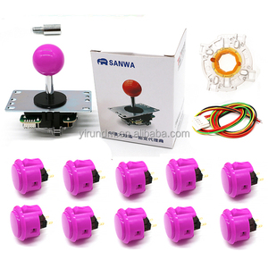 Sanwa JLF-TP-8YT 4-8 Way Adjustable Joystick with 810pcs OBSF-30 <strong>Push</strong> <strong>Buttons</strong> Arcade <strong>Game</strong> Kit for <strong>Game</strong> Centers - Product Image 4