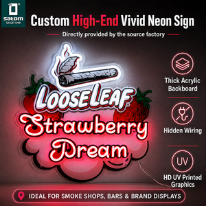 Letrero de Neón Personalizado de Estilo Moderno para Tienda de Cigarrillos, Decoración de Pared <span class=keywords><strong>LED</strong></span> Acrílica para Tiendas Minoristas y Promoción Comercial - Product Image 2