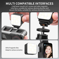 Mini lampe LED magnétique réglable 2800K/6500K, rechargeable par Type C, éclairage auxiliaire pour vlog, compatible DJI Osmo Pocket 3 / 4 / 5
