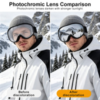 Masques de ski avec protection UV400, lunettes de sport pour la neige, lunettes de sécurité pour le ski OEM, verres polarisés, lunettes de snowboard, vente en gros, personnalisables