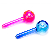 Ensemble de 2 outils de massage à eau glacée pour la beauté, ensemble de globes de glace pour le visage, boîtes de conditionnement, globes de glace rafraîchissants