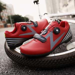 Zapatos de ciclismo para interiores Unisex Color sólido Peso ligero Bloqueo informal Bicicleta de montaña Motociclismo <span class=keywords><strong>Zapatillas</strong></span> de deporte Zapatos de montar Cubierta de bicicleta - Product Image 4