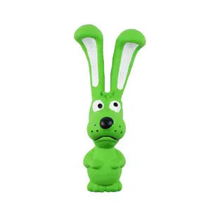 Latex Rabbit Pet Chewing Funny Squeaky Toy Dog Toy With Sound