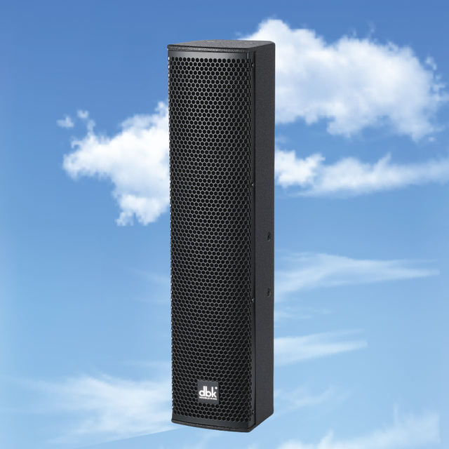 DBK 4*4 Inch Wooden Aluminium Passive Column Speaker Full Range 2 Way PA System Speaker Professional Audio System