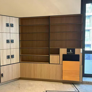 Nhà Máy Tùy Chỉnh Màu Sắc Kích Thước Treo Tường Tích Hợp Tủ Sàn Đứng Kệ Sách Hẹp Kệ Sách Siêu Thị Tủ Khóa - Product Image 2