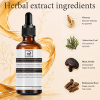 Sérum capillaire végétalien biologique anti-chute et stimulant la pousse, à base d'extraits naturels de plantes, pour renforcer les racines et prendre soin du cuir chevelu, OEM Marque Privée