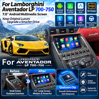 ZWNAV Pemutar DVD Mobil 7 Inci untuk Lamborghini Aventador LP700-750 2011-2019 dengan Unit Kepala Navigasi Android GPS