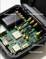 Câble coaxial court U.FL U.FL Mini RG1.13 en cuivre toronné 50 Ohm pour antenne de module sans fil WiFi GPS LoRa IoT PCB