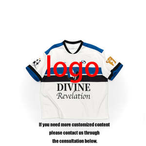 Camiseta de fútbol de malla con bloques de color y bordados, efecto <span class=keywords><strong>dos</strong></span> piezas, de alta calidad, para hombre y mujer, personalizada - Product Image 2