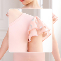 En stock aux États-Unis : Robe justaucorps de ballet en tulle scintillant pour jeunes filles, en polyester, tenue d'entraînement de danse pour enfants et adolescents
