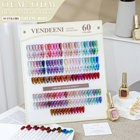 Vernis Gel Effet Œil de Chat Vendeeni Factory Water Light, Collection 60 Couleurs, Sans TPO HEMA, Personnalisation OEM/ODM, Vernis Gel Effet Chrome Œil de Chat