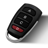 Control remoto de 4 botones para puerta de garaje, duplicador de código fijo de aprendizaje, transmisor de puerta de 433.92MHz