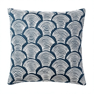 Luxury Modern Cotton Handmade Crewel Embroidery <b>Throw</b> Pillow Cover Bohemian Style Floral Vintage Geometric Patterns Non-Toxic - Product Image 1