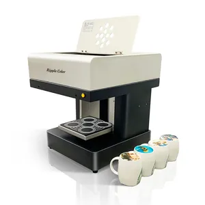 Rimpelkleur 4 Kopjes Koffieprinter Inktvulling Printers Voor Coffeeshop