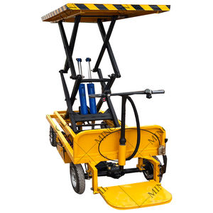 Type facultatif de support de clôture de sécurité chariot plat d'ascenseur électrique de plate-forme de levage pour transporter des marchandises - Product Image 6